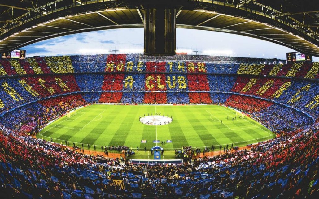 El majestuoso y monumental Camp Nou de Barcelona