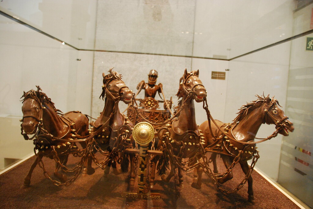 Espectaculares esculturas en el Museo del Chocolate en Barcelona