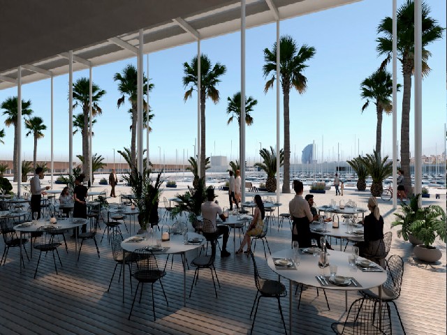 In 2024- Puerto Olímpico will have a new gastronomic balcony