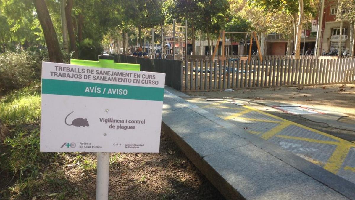 La presencia de ratas hace cerrar un parque infantil del Eixample