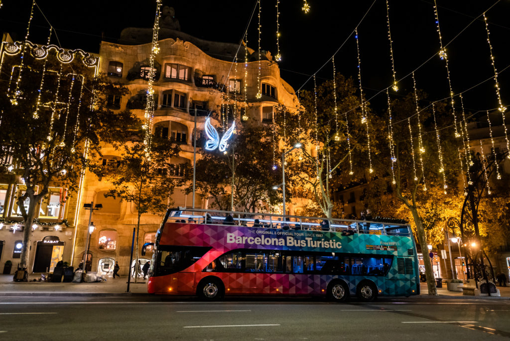 Barcelona Christmas Tour en la ciudad a bordo del Bus Turístic