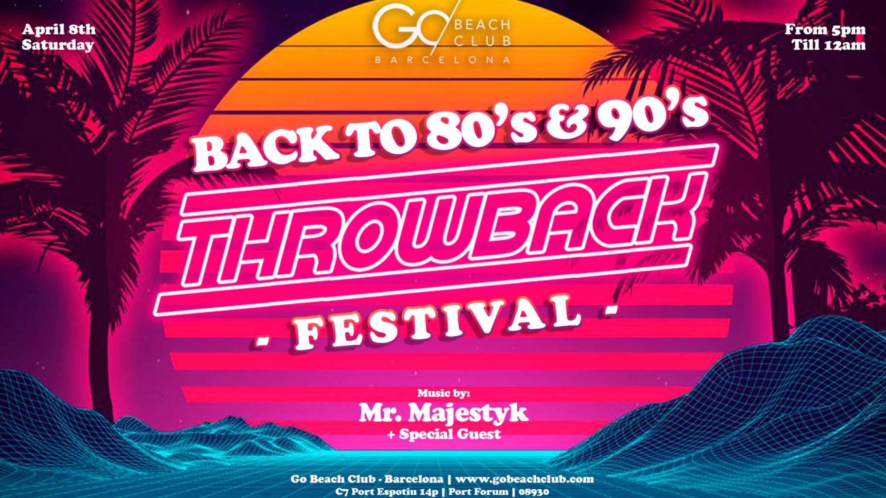 Go Beach Club gets decked out for Throwback's pool party