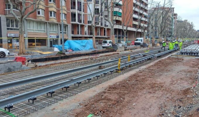 Obras del tranvía por la Diagonal alterarán la movilidad en Barcelona