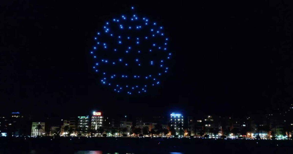Unique New Year's Eve show in Barcelona: 470 drones will light up the sky of Montjuïc