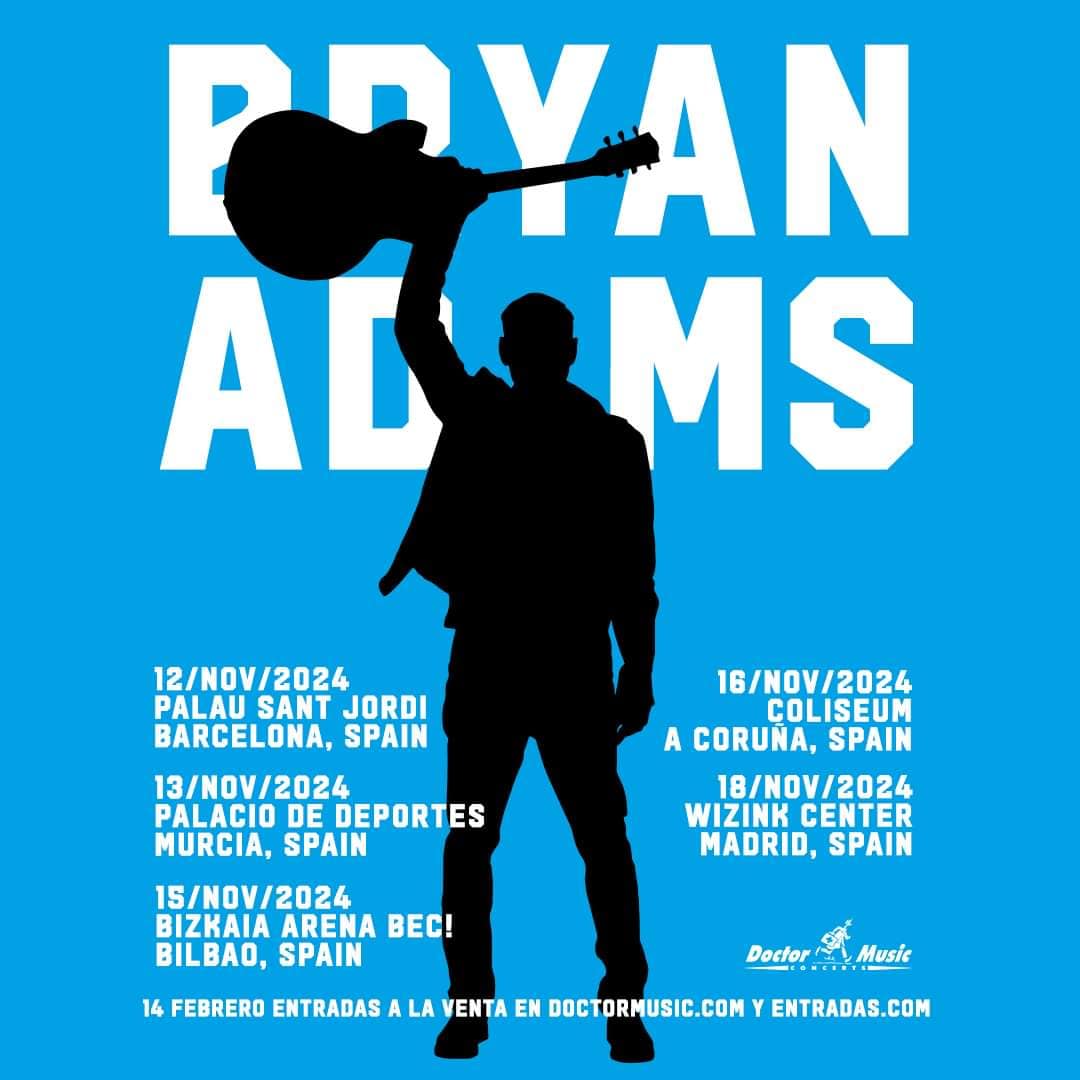 Bryan Adams revient à Barcelone : préparez-vous à un concert inoubliable !