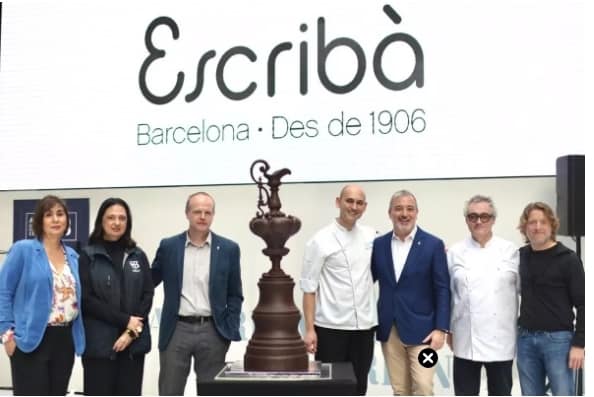 Christian Escribà creates a chocolate monkey inspired by the America's Cup sailing competition